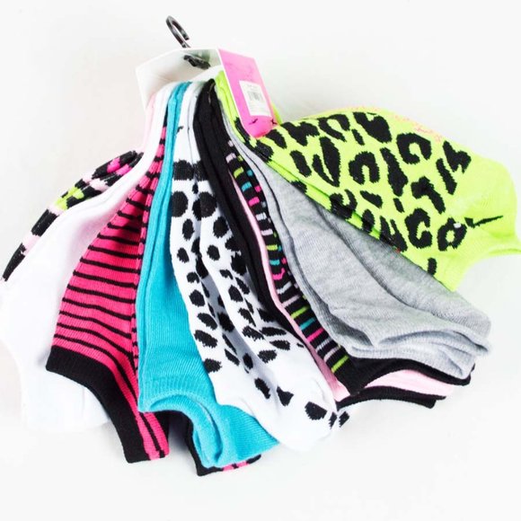 Betsey Johnson Wild Times Lowcut Ten Pack Multi, 10 Pairs - Picture 4 of 6